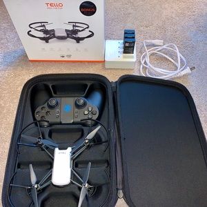 Tello Drone/case/ 3 batt/remote control.